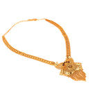 Amrapali Heavy Sitahar Set necklace in 24K gold plated copper, ideal for Bengali bridal wear.