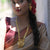 Model wearing Amrapali Heavy Sitahar Set with gold plated necklace and earrings, styled in Bengali bridal attire.