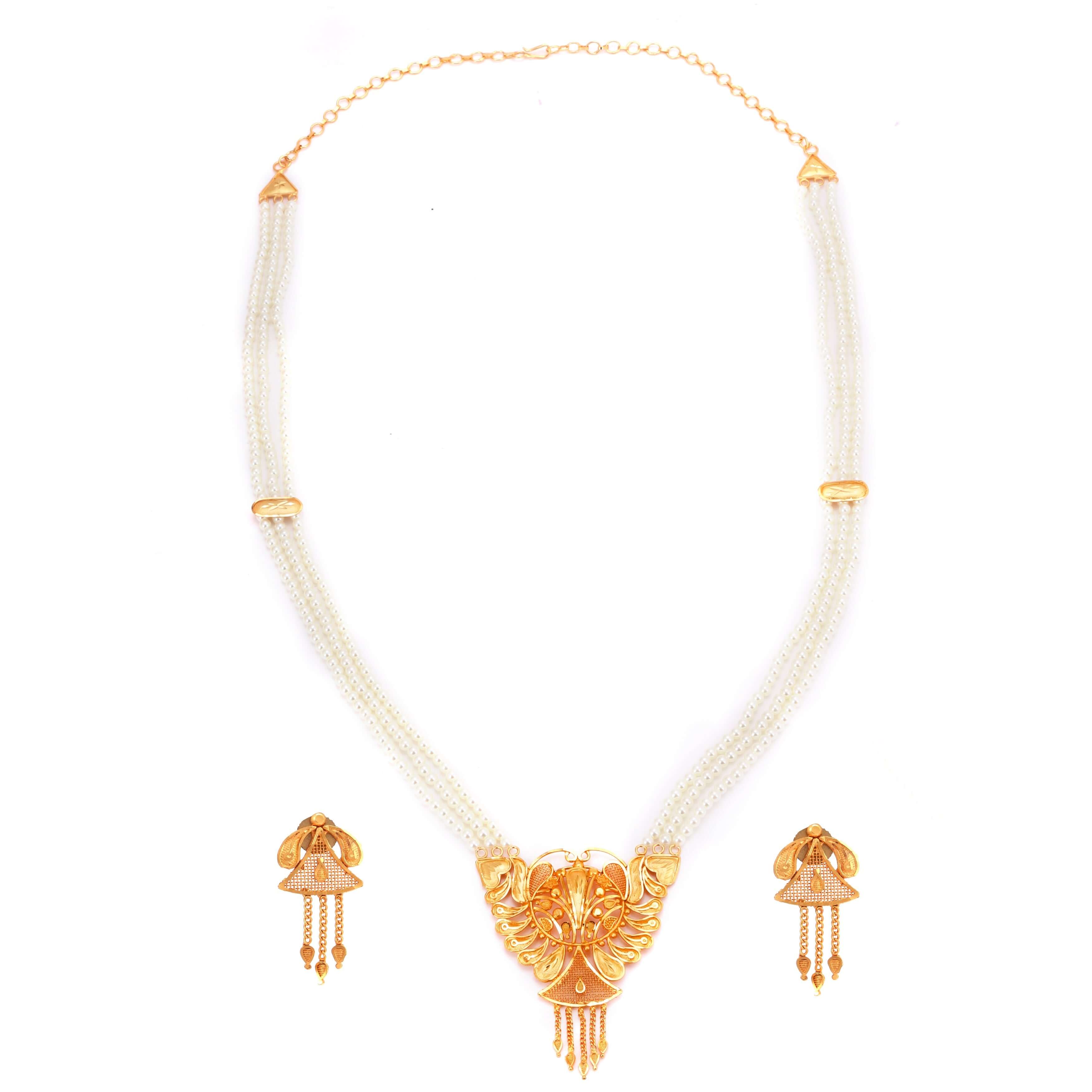 Anjali White Beaded Sitahar Set