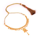 Atrayee - Half Jhumka Locket Slick Necklace Set - BRISHNI