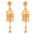 Atrayee - Half Jhumka Locket Slick Necklace Set - BRISHNI