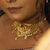 Barfi Jaal Floral Design Crown Choker Set - BRISHNI