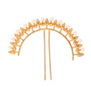 Beaded Half Circle Khopar Kanta - BRISHNI