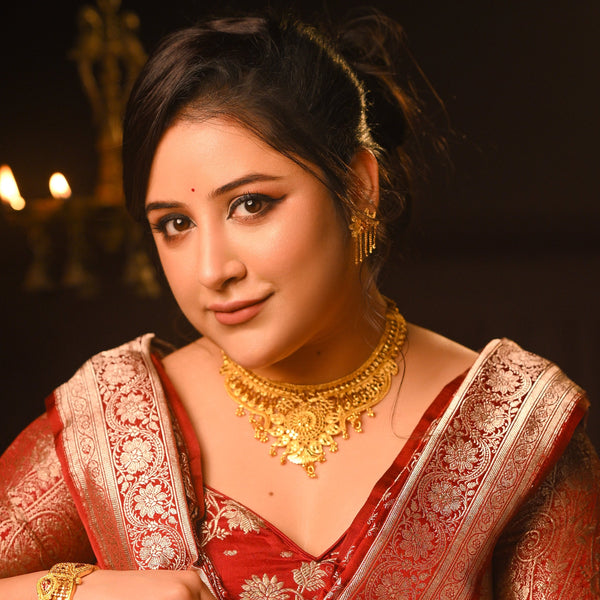 Bridal Jaroa Necklace Set - BRISHNI