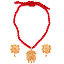 Choturbhuj - Locket with Matching Earrings - BRISHNI