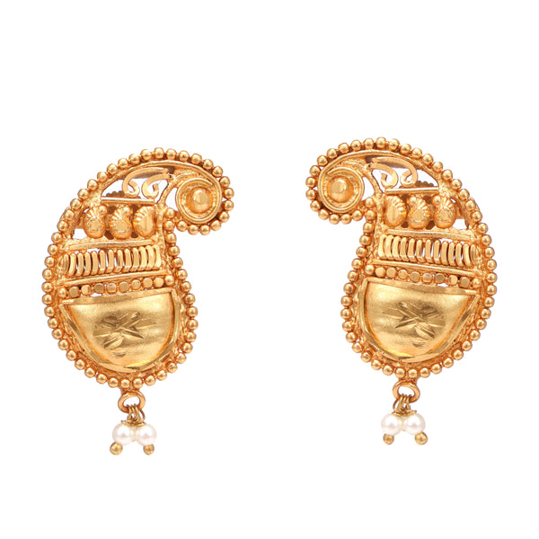 Devanshi - Paisley Motif Necklace Set - BRISHNI