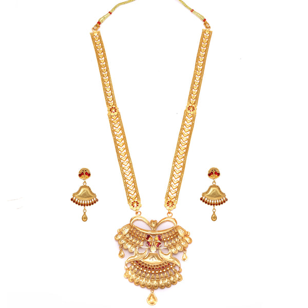 Double Steps Mina Pakha Style Sitahar Set - BRISHNI