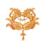 Dual Fish Brooch Saree Pin - BRISHNI