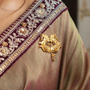 Dual Fish Brooch Saree Pin - BRISHNI