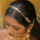 Dual Fish Cross Chain Shish Patti - BRISHNI