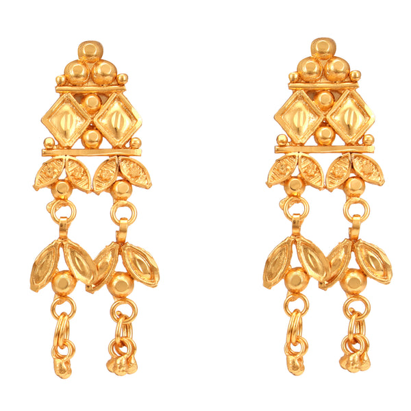 Dual Leaf Double Layer Jhalor Necklace Set - BRISHNI