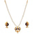 Dual Mayur Locket Set with Beaded Tassel - BRISHNI