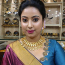 Rajvi - Regal Radiance Heavy Necklace Set