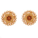 Flower Centric Classic Art Tie Chain Set - BRISHNI