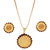 Flower Gini Locket Set With Chain (24Inch)