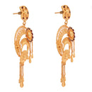 Flower Mina Fancy Earrings - BRISHNI