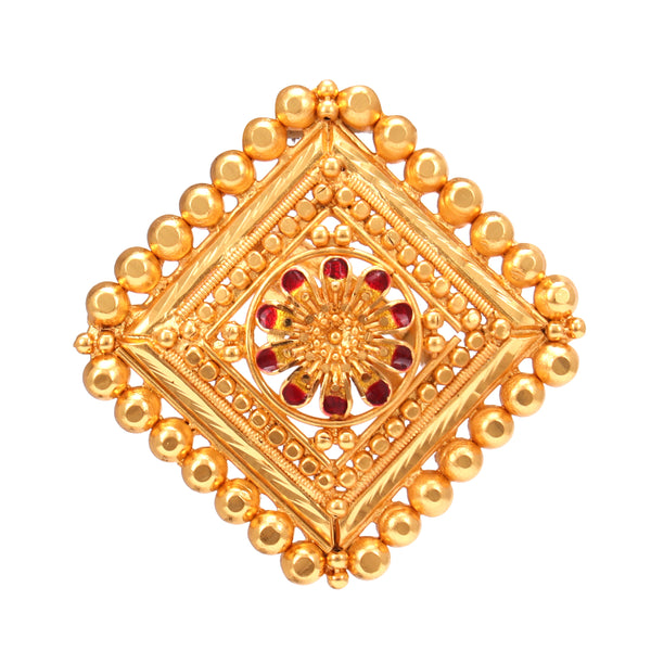 Flower Topa Box Finger Ring - BRISHNI