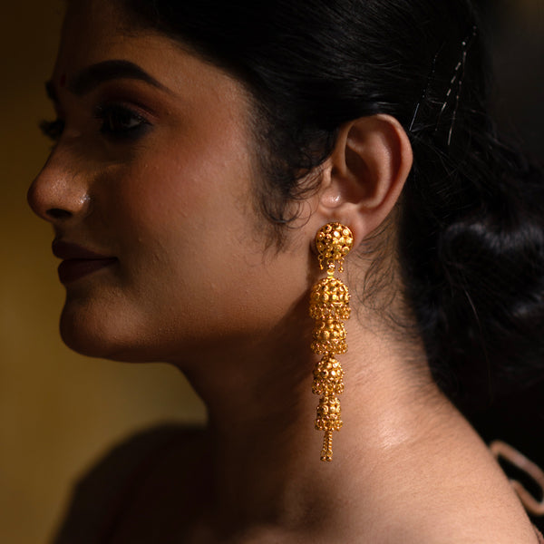 Four Steps Drop Jhumka - BRISHNI