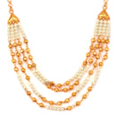 Four Strings Ball Lahara Necklace - BRISHNI