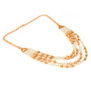 Four Strings Ball Lahara Necklace - BRISHNI