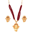 Ganapati - Locket With Matching Earrings - BRISHNI