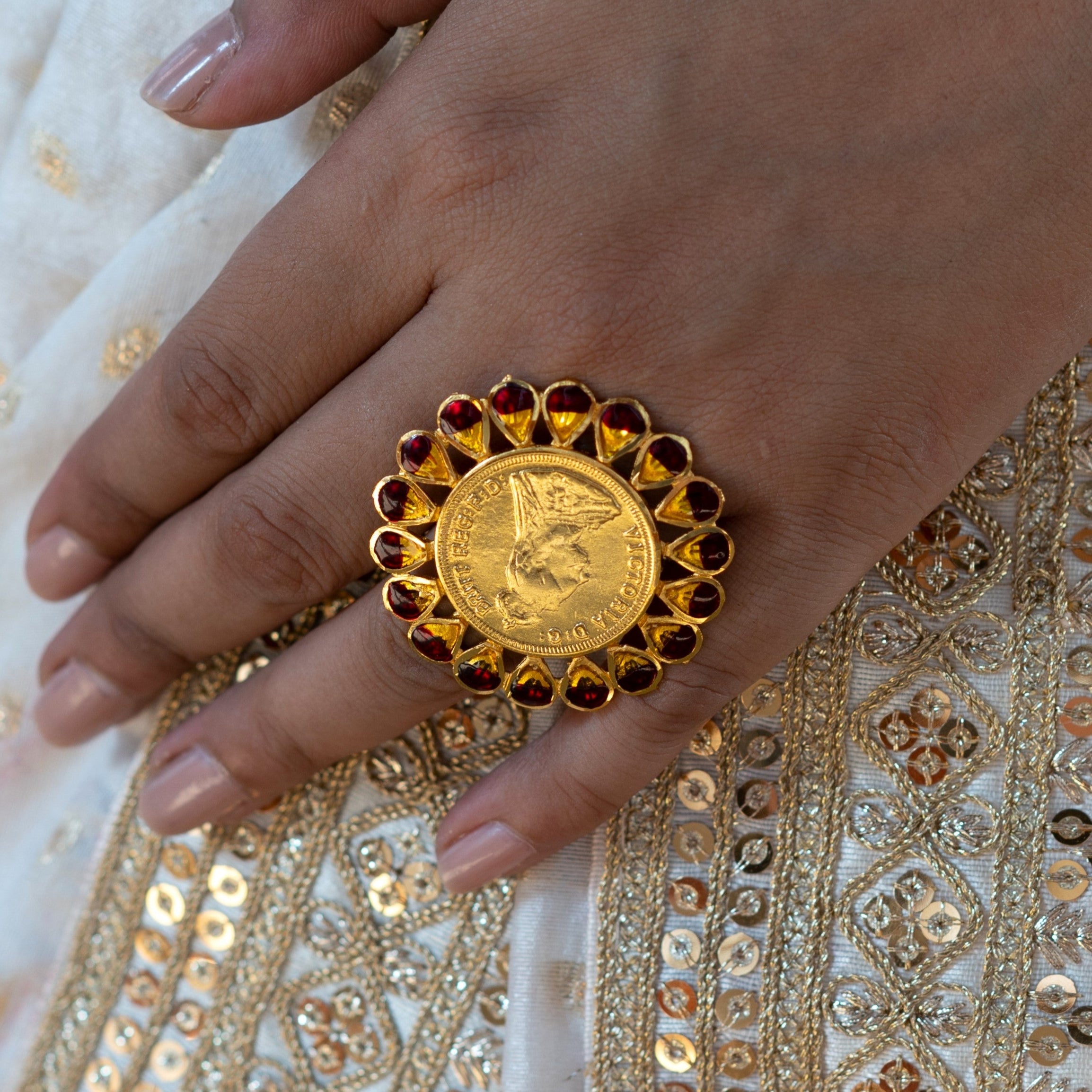 Jodha Umbrella Gold Ring Umbrella Gold Ring Jodha Akbar Finger