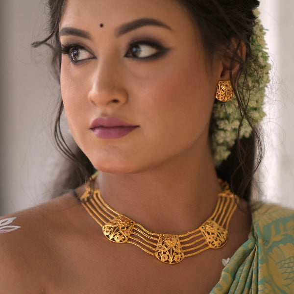 Gitanjali - Collar Necklace Set - BRISHNI