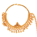 Gold Dripping Ball Chain Nose Ring (Nath) - BRISHNI