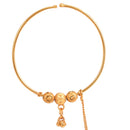 Golden Ball Plain Chain Nose ring (Nath) - BRISHNI