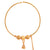 Golden Ball Plain Chain Nose ring (Nath) - BRISHNI
