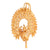 Golden Filigree Butterfly Khopar Kanta - BRISHNI