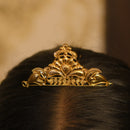 Graceful Gleam Wide Bridal Crown - BRISHNI