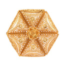Hexagon Jali Brooch Saree Pin - BRISHNI