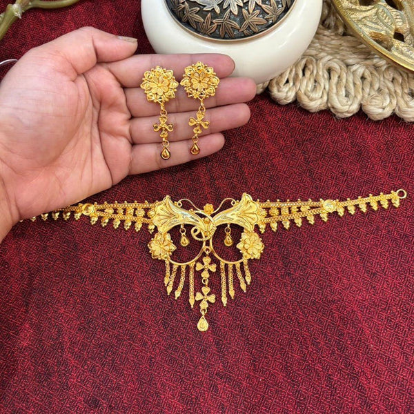 Kanaka - Tangled Flower Choker Set - BRISHNI