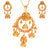 Kanbala Pendant Small Earrings Set With Tassel - BRISHNI
