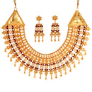 Karukrit - Heavy Bridal Chatai Necklace Set - BRISHNI