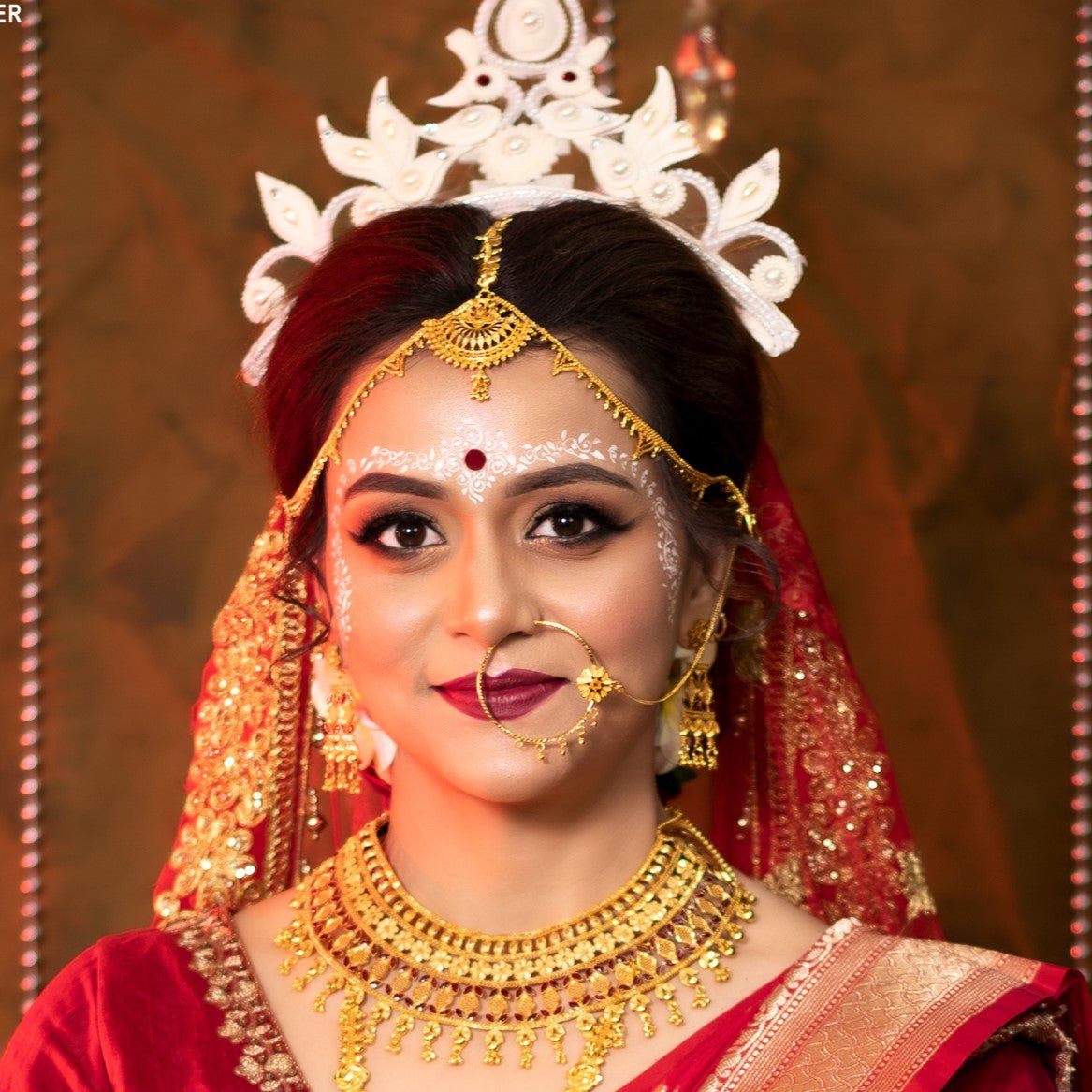 Earrings Bengali Bride Necklace Bengali Bridal Gold Necklace