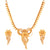 Kirat - Flower Motif Slick Necklace Set - BRISHNI