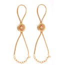 Kusumita Mina Flower Ratan Chur - Haath Phool - Two Pieces - BRISHNI