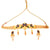 Mayuri gold plated choker set with intricate design and matching earrings, perfect for elegant occasions.