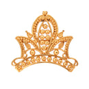 Mukut Design Brooch Saree Pin - BRISHNI
