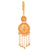 Intricate Nakshi Pasha Komor Jhapta, 24K gold plated design with tassels, perfect for traditional occasions.
