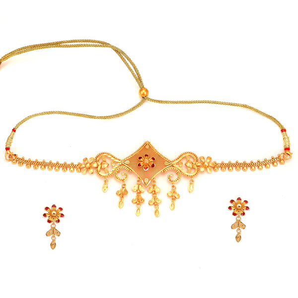 Patro Jhalor Choker Set - BRISHNI