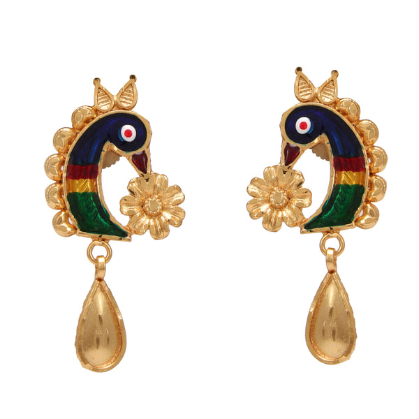 Peacock Flare Locket Set - BRISHNI