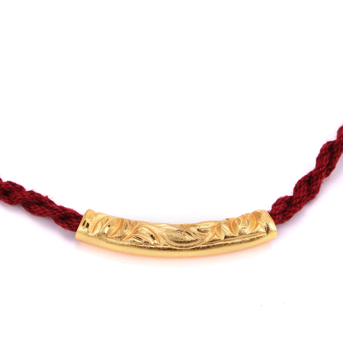 Pipe Locket With Red Cotton Tassel