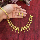 Purobika - Petal Motif Chatai Necklace Set - BRISHNI