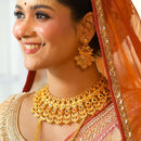 Rajvi - Regal Radiance Heavy Necklace Set - BRISHNI