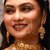 Red Crystal Gold Drop Nose Ring (Nath) - BRISHNI