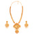 Revati Sitahar Earrings Set - 24K gold plated copper jewelry, Bengali bridal necklace and matching earrings.
