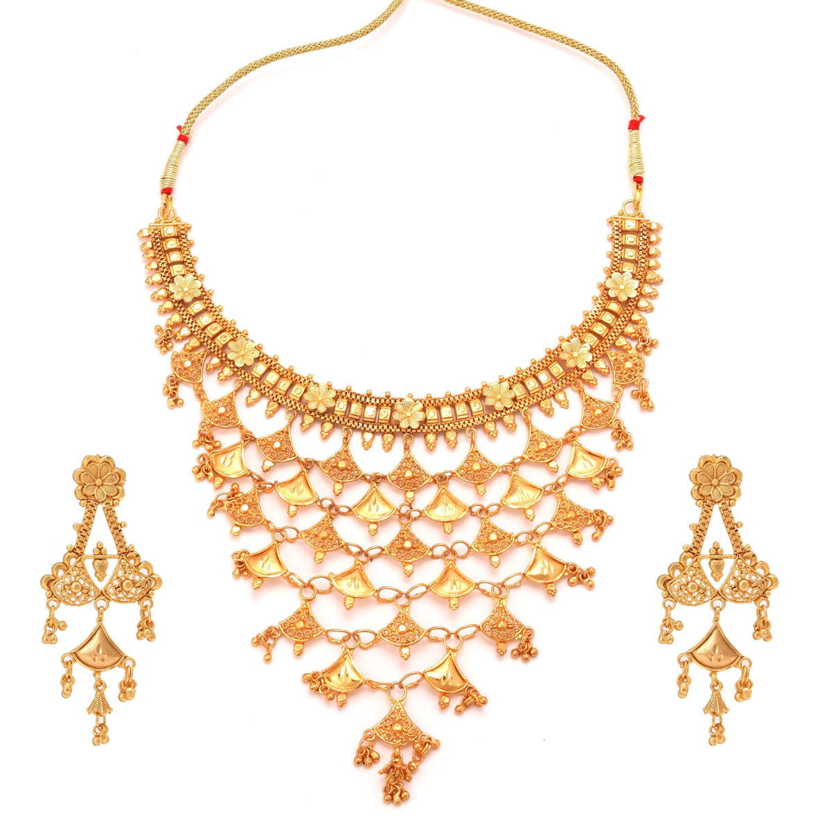 Royal Elegance Jhalor Necklace Set - Elegant & Lightweight